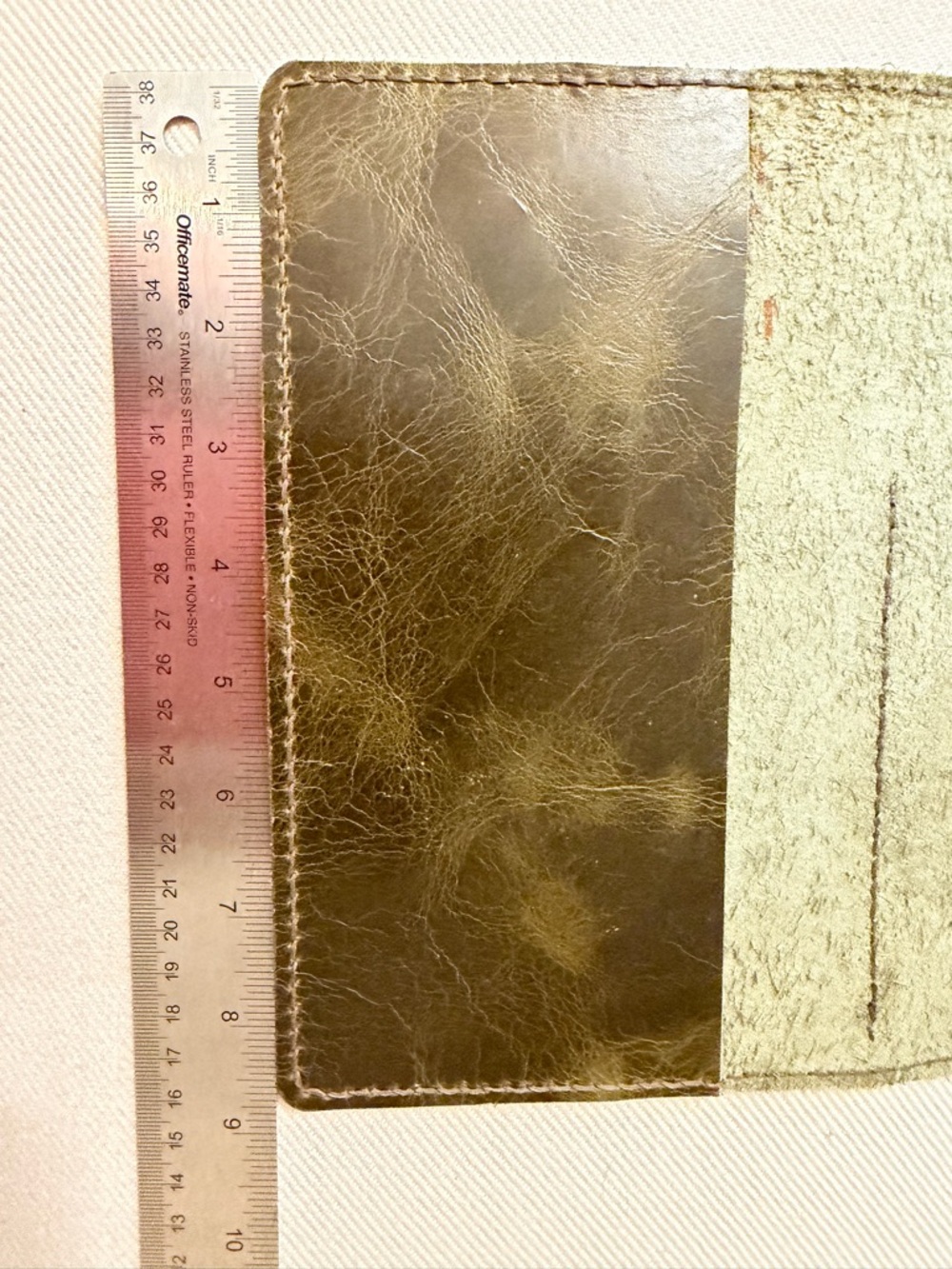 Custom Made - Brown Leather Notebook A5 Cover Only with Elastic Closure - Picture 7 of 10